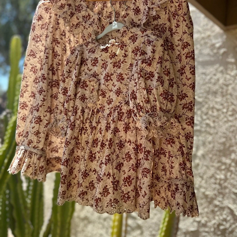 Doen Toddler Dress in Songbird Toile Size 2 - Picture 3 of 3